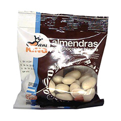 ALMENDRAS CON CHOCOLATE BLANCO MANIKING X 60GR