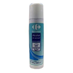 Alcohol En Aerosol Con Aloe Vera Carrefour 180 Gr
