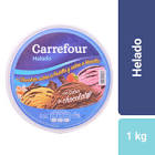 Helado Chocolate Vainilla Y Frutilla + Salsa De Chocolate Carrefour 1 Kg