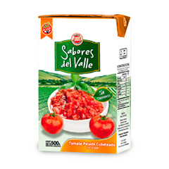 Tomate Cubeteado Sabores Del Valle 500 Gr
