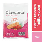 Barras De Cereales Con Yogur Sabor Frutilla Carrefour 3 Un