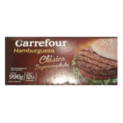 Hamburguesas De Carne Carrefour 12 Un