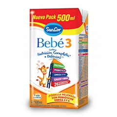 Leche Bebe 3 Nutricion Completa Sancor 500 Ml