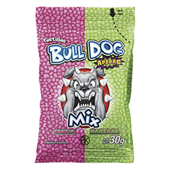 bull dog sand/man