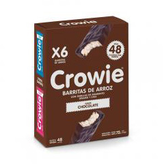 Barras De Arroz Semillas Chocolate Crowie 6 Un 12 Gr