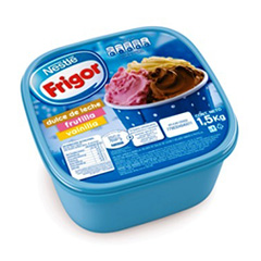 Helado De Dulce De Leche Frutilla Y Vainilla Frigor 1.5 Kg