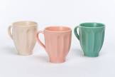 taza de color pastel 