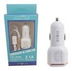 CARGADOR P/AUTO INOVA 2USB MICRO CAR12-05 