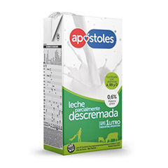 Leche Descremada Uht Tetra Apostoles 1 Lt