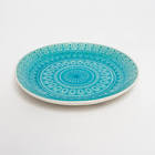 plato de ceramica celeste 